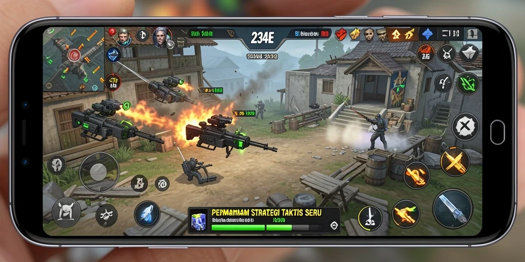 Tampilan menarik dari gameplay SLG di 234E.