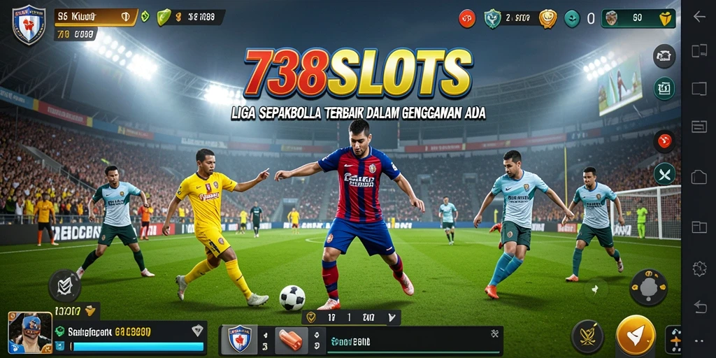 Gameplay seru dengan tema sepakbola yang menarik di 738SLOTS.