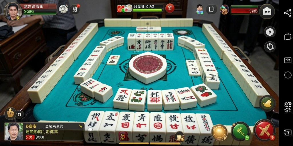 Tampilan gameplay Mahjong yang seru dan menantang di 8G8G.