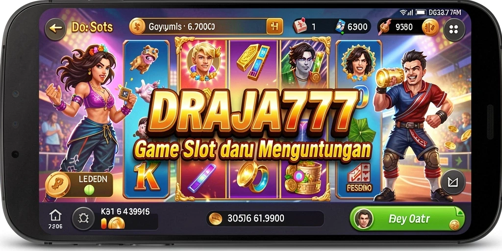 Screenshot DRAJA777 menampilkan gameplay slot yang mendebarkan.
