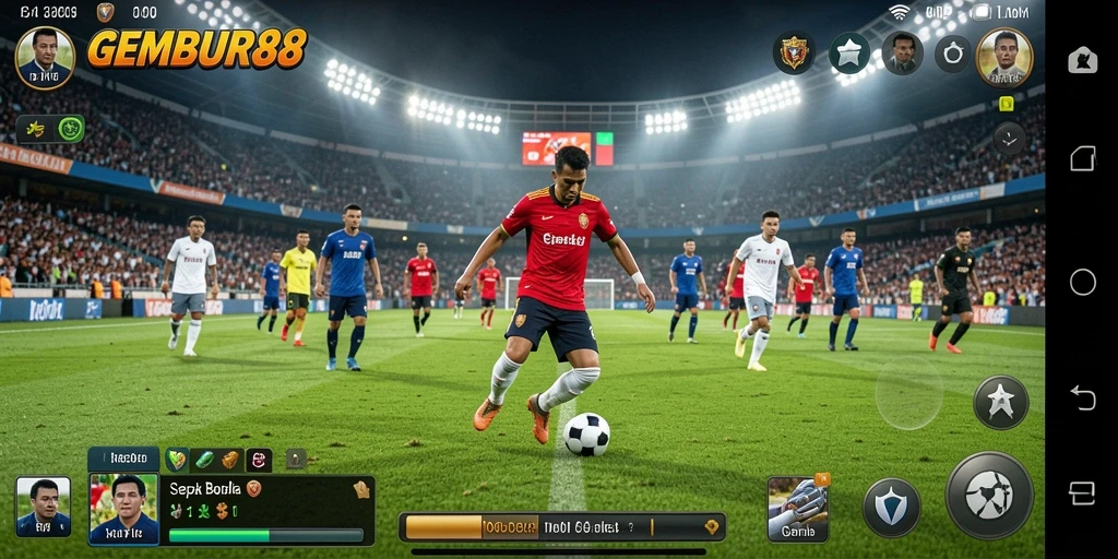 Screenshot gameplay GEMBUR88 yang intens dan mendebarkan.