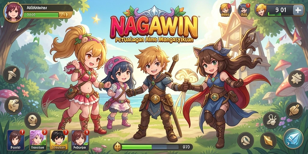 Tampilan gameplay NAGAWIN yang spektakuler dan memikat.