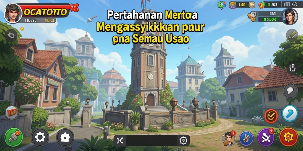 Gameplay OCATOTO yang menarik dalam pertahanan menara yang menantang.