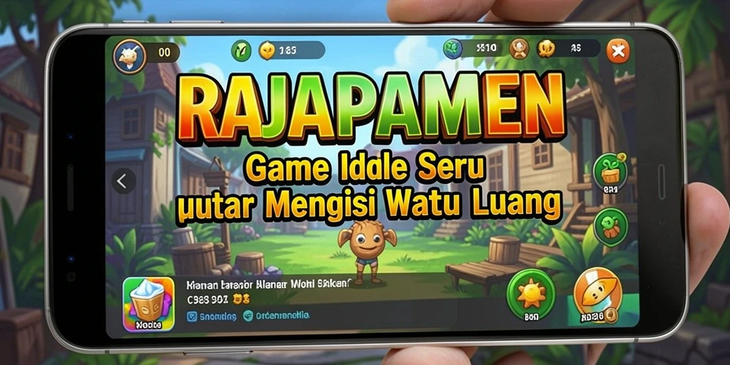 Tampilan gameplay seru dalam RAJAPAMEN yang menampilkan aksi karakter.