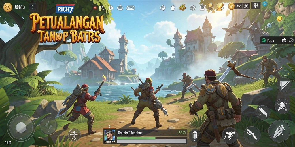Screenshot RICH7 menampilkan aksi seru dalam dunia terbuka.