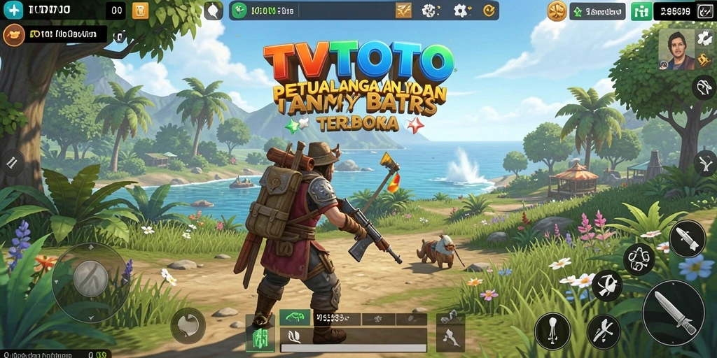 Gameplay TVTOTO menampilkan dunia terbuka yang luas dan penuh petualangan.